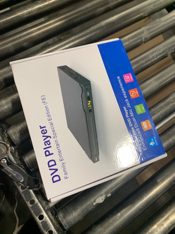 Photo 1 of HDMI DVD Players for TV, All Region Free DVD Player with HDMI&RCA Cable, Remote Control, Dual Microphone Ports, USB Input, Support NTSC/PAL System