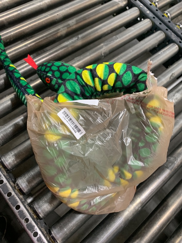 Photo 1 of Clobeau 78" Realistic Snake Stuffed Animal Plush Toy, Giant Lifelike Stuffed Snake Stuff Animal for Kids (Green-110)