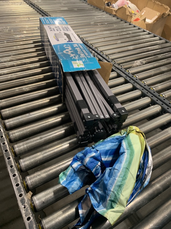 Photo 1 of Yoli LiteTrek 36 7' x 7' Instant Striped Canopy with Backpack

