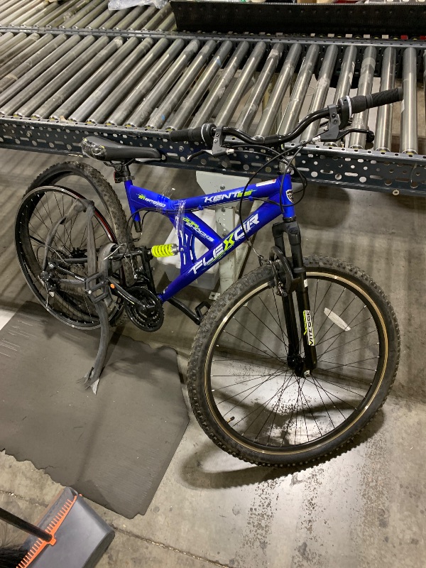 Photo 1 of Kent 29 In. Flexor Men's Dual Suspension Mountain Bike, Blue