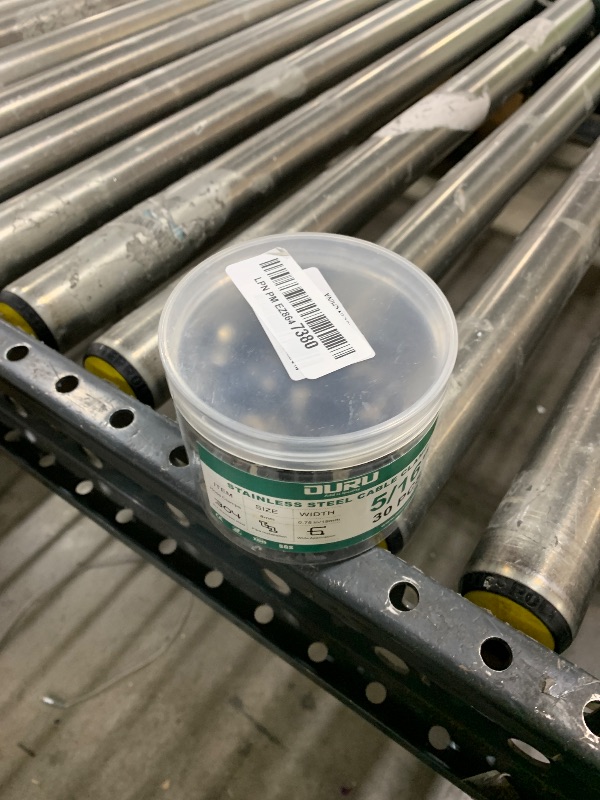 Photo 1 of OURU 30pcs 5/16 Inch Stainless Steel Cable Clamps,Rubber Coated Cushioned Insulated Cable Clamp