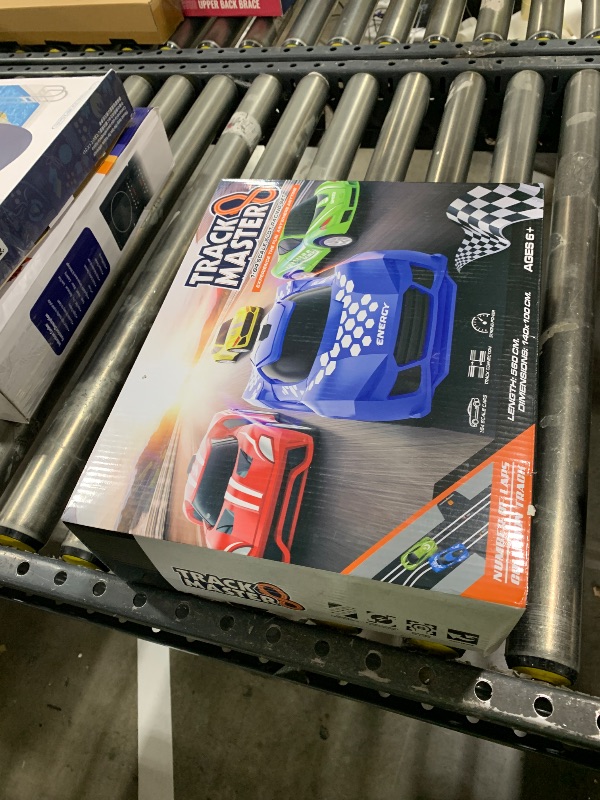 Photo 1 of Slot Car Race Track Sets with 4 High-Speed Racing Car, Battery or Electric Race Car Track