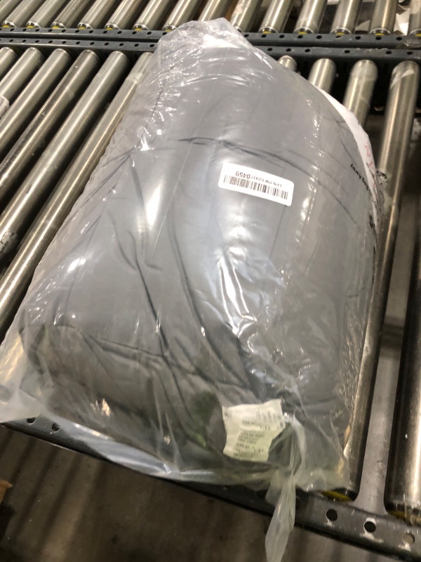 Photo 1 of SNOWMAN Premium Down Comforter Cal King Size, Luxurious All Season Duvet Insert with Cotton Blended Fabric, 48oz Fill Weight Pinch Pleat Design Hotel Bedding Comforter (Grey,108"x98")
