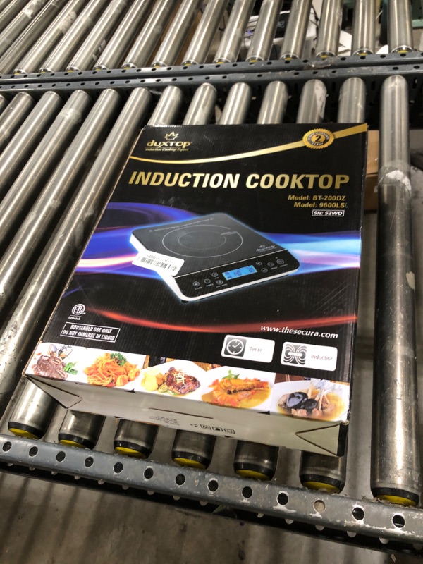 Photo 1 of Duxtop Portable Induction Cooktop Burner, Induction Hot Plate with LCD Sensor Touch 1800 Watts, Silver 9600LS/BT-200DZ