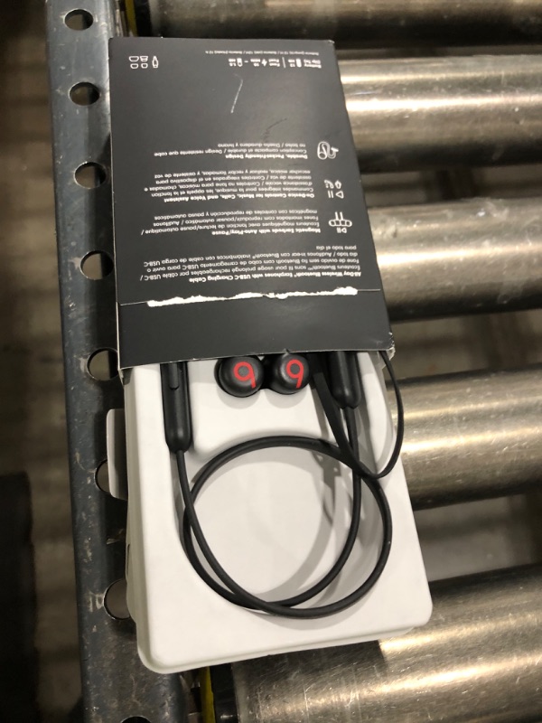 Photo 1 of Beats Flex Wireless Earbuds - Apple W1 Headphone Chip, Magnetic Earphones, Class 1 Bluetooth, 12 Hours of Listening Time, Built-in Microphone - Black