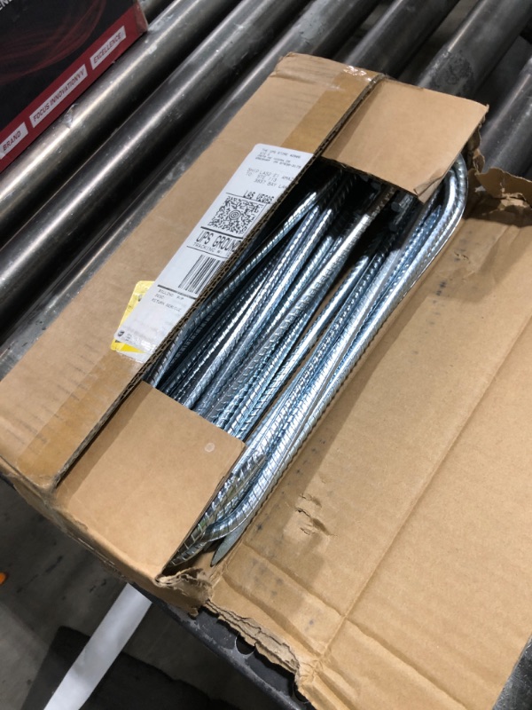 Photo 1 of OK5STAR Rebar Stakes 12 Inch, 30 Pack Galvanized Metal Tent Stakes Heavy Duty Ground Stakes, J Hook Steel Fence Stakes for Ground, Outdoor Decoration, Wire Fencing, Gardening