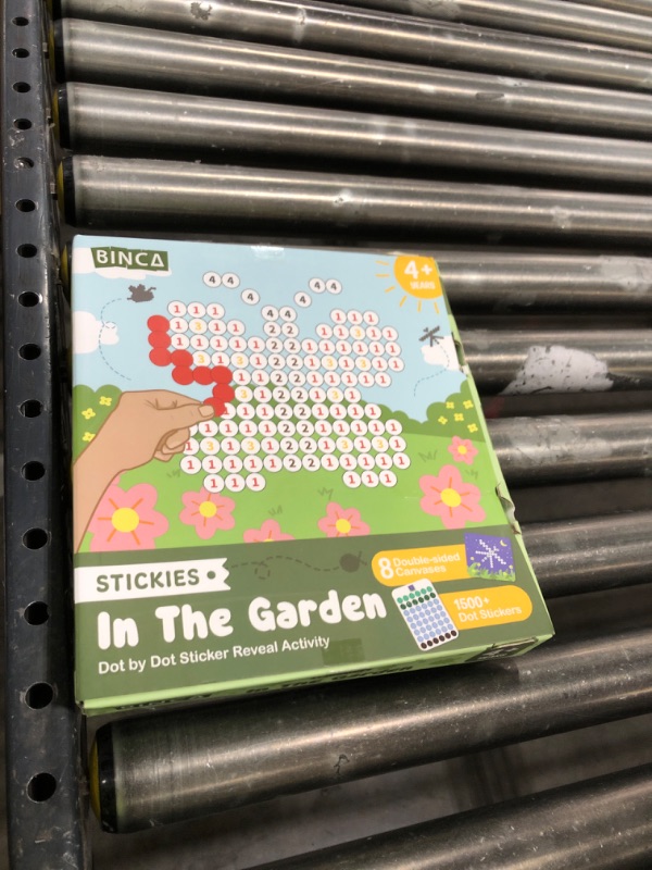 Photo 1 of BINCA Dotties Dot Art Activity Kit, 1500+ Stickers, 8 Garden Animals Mess-Free Activities