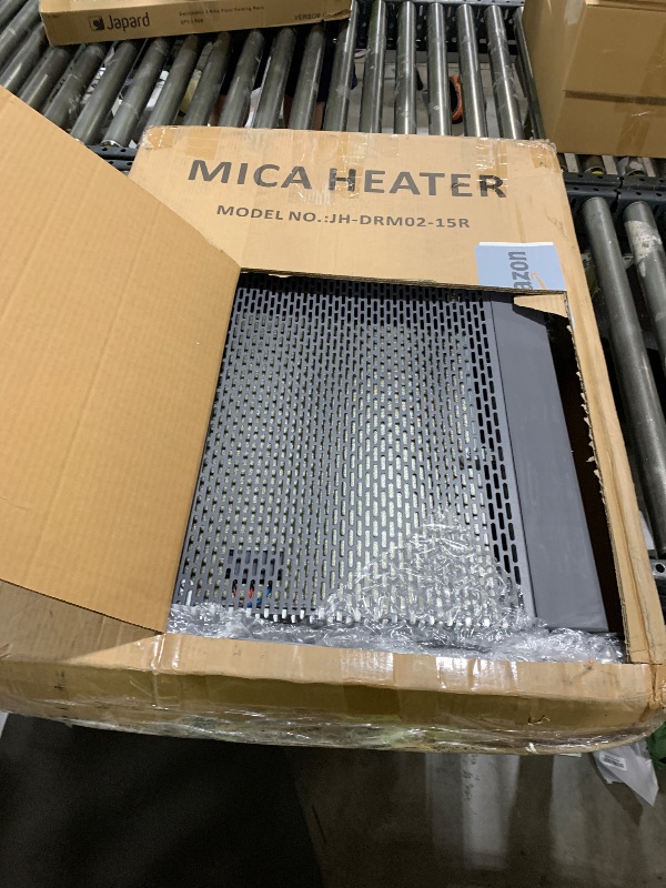 Photo 1 of Uthfy Space Heaters for Indoor Use, 1500W Quiet Mica Panel Heater for Large Room, Whole Room Electric Heater with Thermostat, ECO, Remote, Wheel, 12H Timer, Tip-Over & Overheat Protection