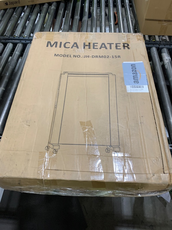 Photo 1 of Uthfy Space Heaters for Indoor Use, 1500W Quiet Mica Panel Heater for Large Room, Whole Room Electric Heater with Thermostat, ECO, Remote, Wheel, 12H Timer, Tip-Over & Overheat Protection