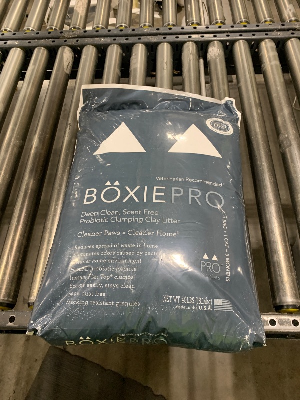 Photo 1 of Boxie® Probiotic Cat Litter 40 Day Natural Odor Control, 40lb Clumping Kitty Litter (Clay)