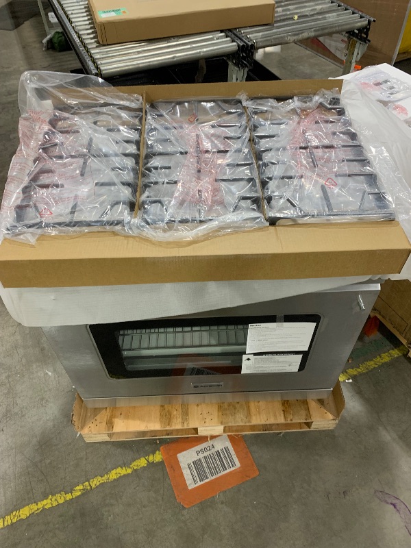 Photo 1 of AAOBOSI 36 Inch Front Control Gas Range Oven with 6 Cooktop Burners, 6 Cu. Ft True Convection and Self Clean, Freestanding Stainless Steel Heavy Duty Gas Range Stove with Halogen Light,Large Capacity