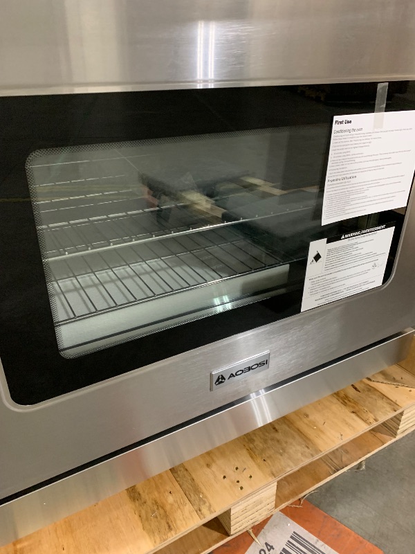 Photo 1 of AAOBOSI 36 Inch Front Control Gas Range Oven with 6 Cooktop Burners, 6 Cu. Ft True Convection and Self Clean, Freestanding Stainless Steel Heavy Duty Gas Range Stove with Halogen Light,Large Capacity