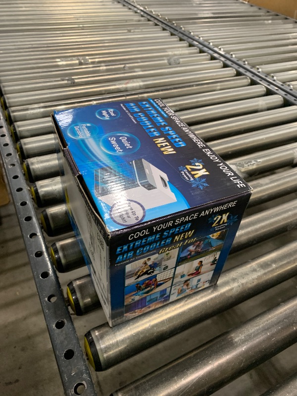 Photo 1 of Portable Air Conditioner, Mini Personal Ice Cooling Air Cooler with 2 Ice Blocks,3 Speeds Small Fan for Room Bedroom Office Home Tent