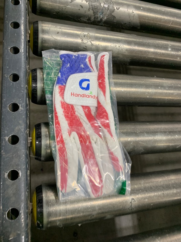 Photo 1 of HANDLANDY Golf Gloves for Kids Boys and Girls, 1-Pack Both Left Hand (American Flag, Large, Age 10-13)