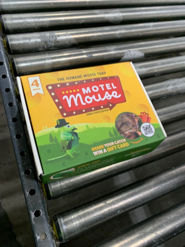 Photo 1 of Motel Mouse Humane No Kill Live Catch and Release Mouse Traps, Reusable with Cleaning Brush - 4 Pack