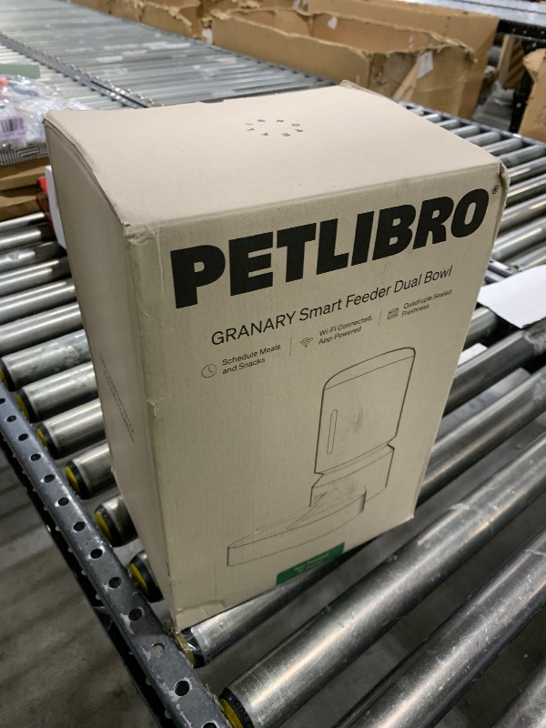Photo 1 of PETLIBRO Automatic Cat Feeder for 2 Cats, 5G&2.4G WiFi Pet Feeders, 5L Programmable Cat Food Dispenser with Airtight Lock-Fresh Technology, Dual Stainless Steel Bowls, Low Food Sensor