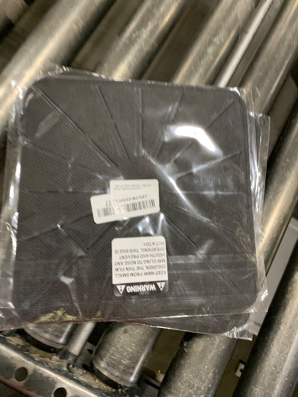 Photo 1 of Lazy K Induction Cooktop Mat - Silicone Fiberglass Scratch Protector - for Magnetic Stove - Non slip Pads to Prevent Pots from Sliding during Cooking - Square (9inches) Black