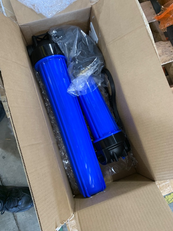 Photo 1 of Aquasana Whole House Water Filter System | 1,000,000 Gallons | Salt-Free Softener Alternative | UV, Carbon & KDF | Tackles up to 99.99% Chlorine, Bacteria, Viruses, Cysts & Scale | EQ-1000-AST-UV