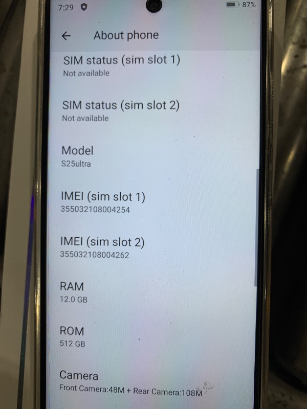 Photo 1 of lolhtvlol Unlocked Cell Phones C25 Ultra,12+512GB, 5G Dual SIM Android 14 Phone, Long Life Battery 5000mAh?108MP+48MP, 6.9“ HD+120Hz Display, Build in Pen, Dual SIM/Face ID/GPS (Titanium Black)