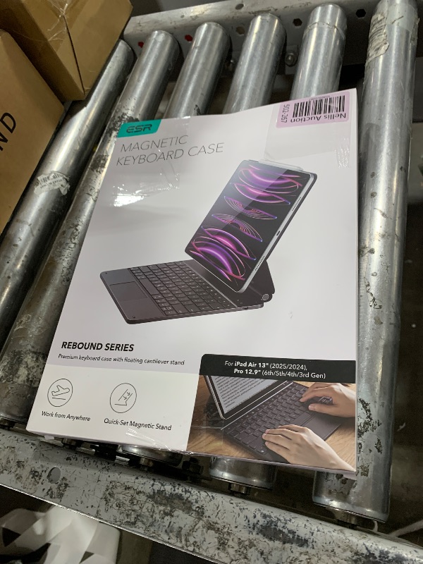 Photo 1 of ESR iPad Air 13 Inch Case Keyboard (M3/M2, 2025/2024) & iPad Pro 12.9 inch (3/4/5/6th Gen) Magic Keyboard, Easy-Set Floating Cantilever Stand, Precision Multi-Touch Trackpad, Rebound Series, Black