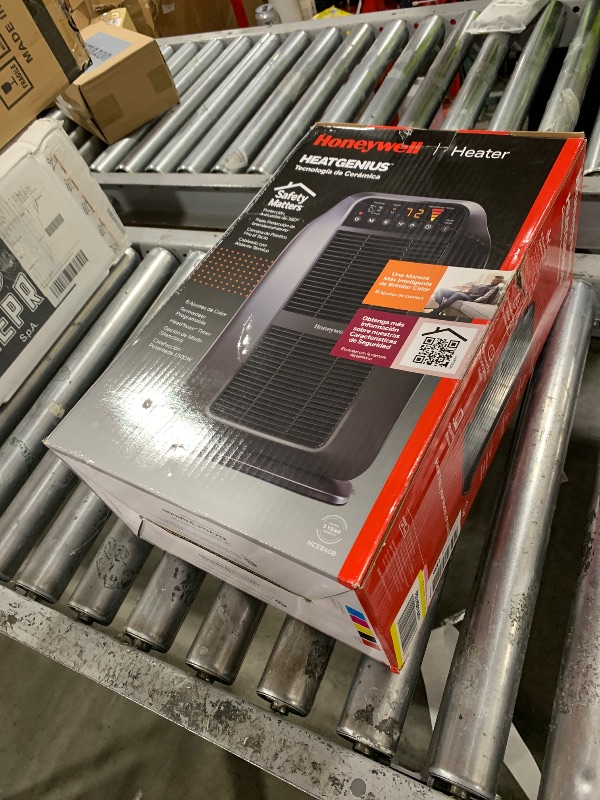 Photo 1 of Honeywell HeatGenius Ceramic Heater, Black – Easy to Use Space Heater with Multi-Directional Heating, Digital Controls and Programmable Thermostat