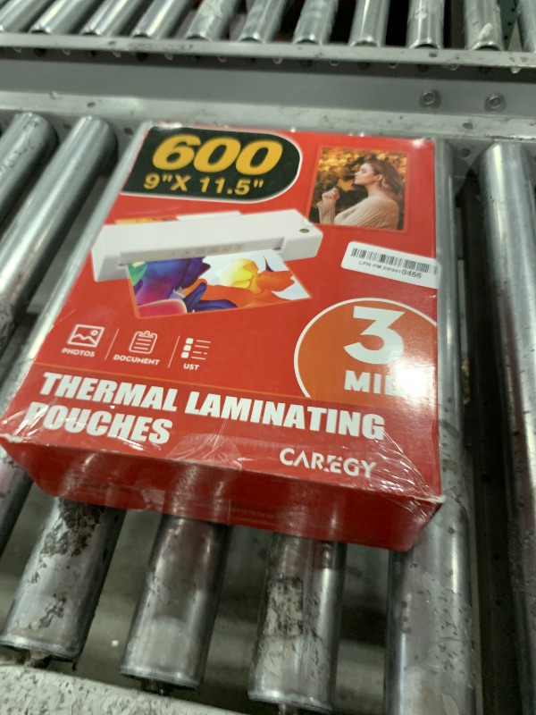 Photo 1 of CAREGY 600 Pack Laminating Sheets,Holds 8.5 x 11 Inch Sheets,Thermal Laminating Pouches, 3 Mil, 9 x 11.5 Inches Lamination Sheet Paper for Laminator, Round Corner Letter Size