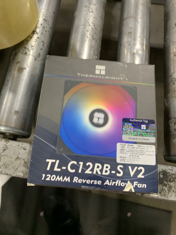 Photo 1 of Thermalright TL-C12RB-S V2 CPU Fan, 120mm ARGB Case Cooler, 4pin PWM Connector Silent Computer Reverse Fan with S-FDB Bearing Included,up to 1500RPM PC Cooling(Black ARGB)