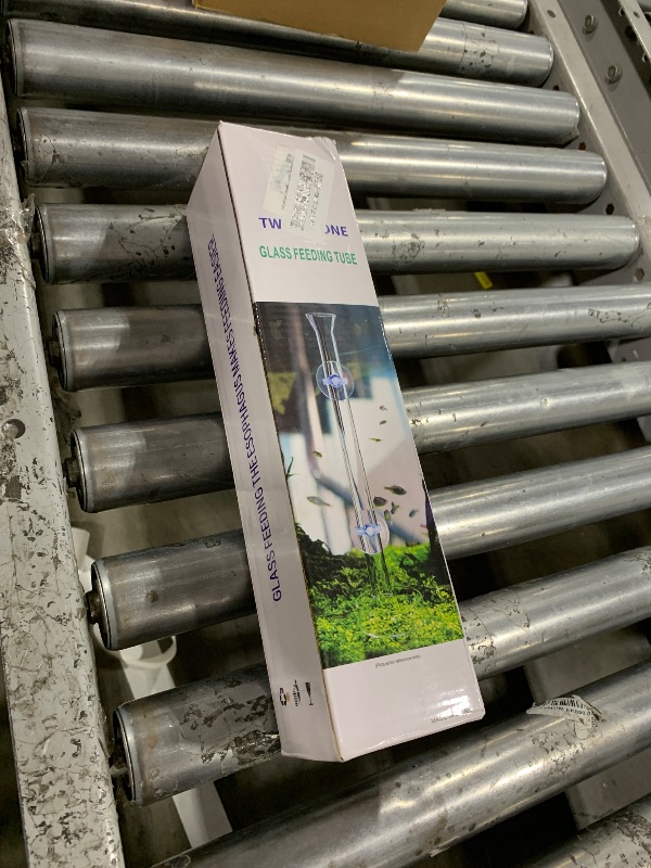 Photo 1 of Shrimp Feeding Tube and Dish,Clear Crystal Glass Shrimp Feeder Tube Tray for Fish Tank Aquarium Shrimp (10")
