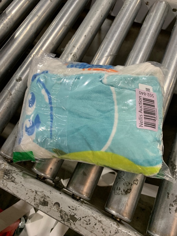 Photo 1 of Disney Monsters, Inc. White, Blue, and Green, New Scarer Recruit Super Soft Photo Op Milestone Baby Blanket