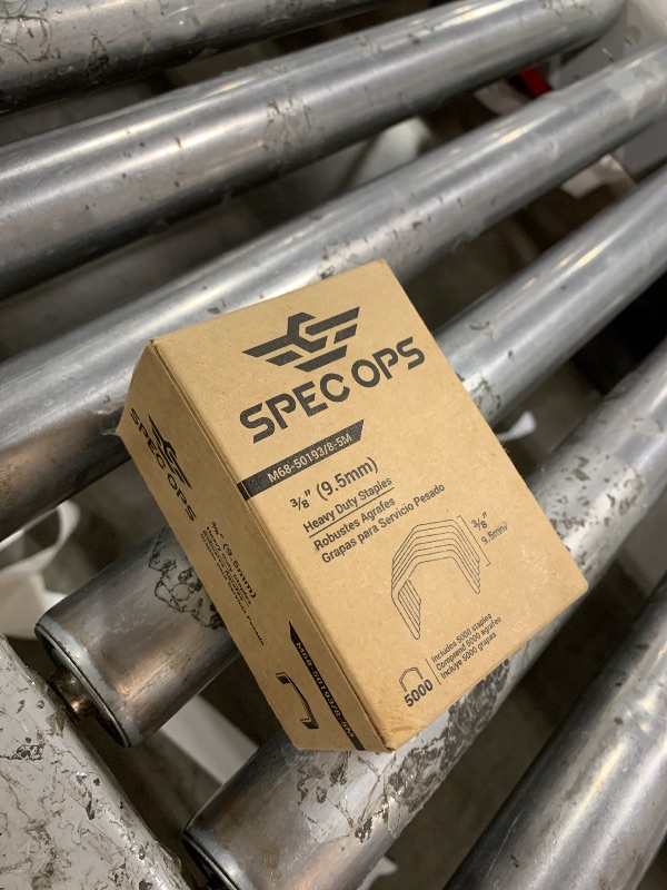 Photo 1 of Spec Ops Tools 3/8" Staples for M68E Plier Stapler, 5,000 Pack, 3% Donated to Veterans, Silver