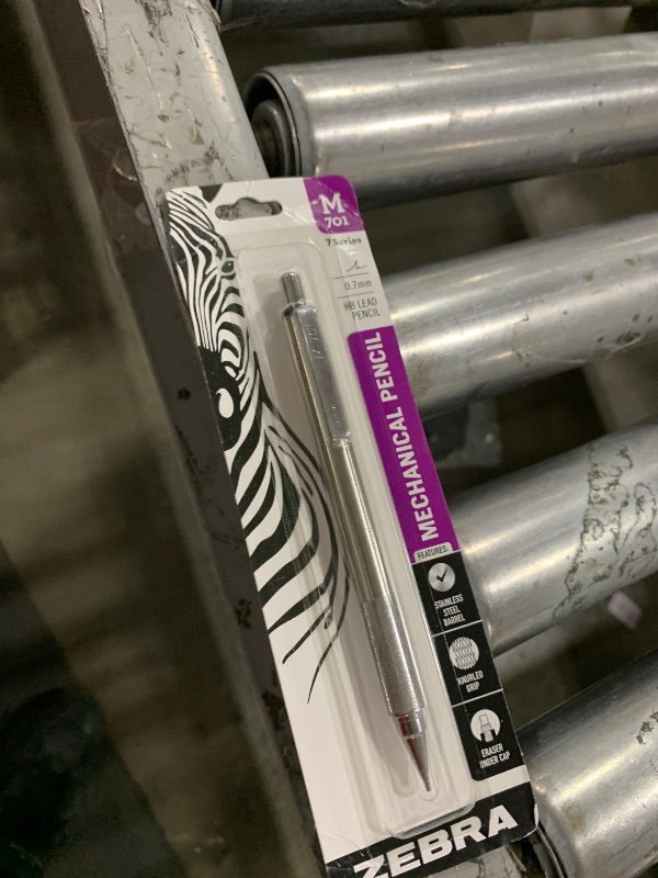 Photo 1 of Zebra Pen M-701 Mechanical Pencil, Stainless Steel Barrel, Medium Point, 0.7mm, 1-Pack (59411)