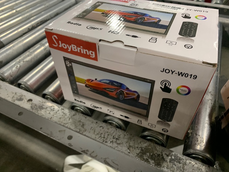 Photo 1 of SJoyBring Upgrade Wireless Double Din Car Stereo with Apple Carplay, Android Auto, Dash Cam, Bluetooth, 4-Channel RCA, 2 Subwoofer Ports, 7" HD Capacitive Touchscreen Car Radio, 60W*4, Backup Camera
