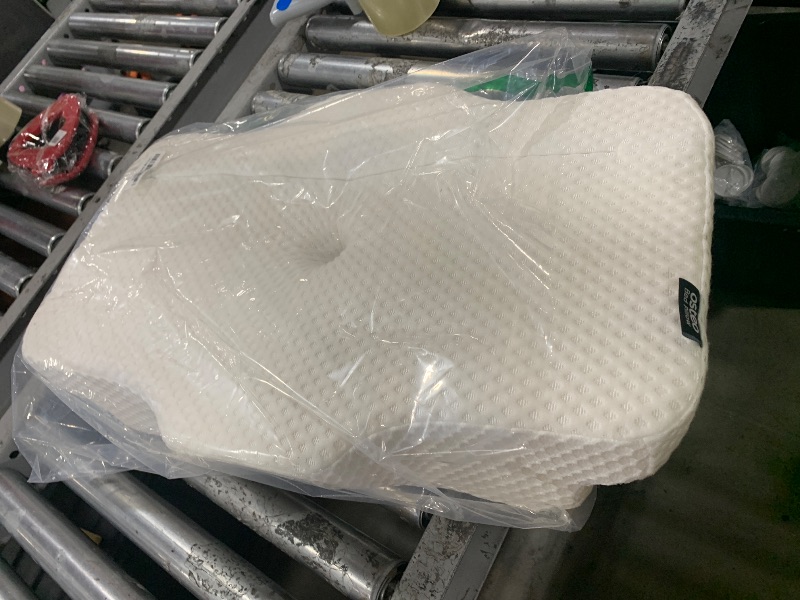 Photo 1 of Osteo Cervical Pillow for Neck Pain Relief, Hollow Design Odorless Memory Foam Pillows with Cooling Case, Adjustable Orthopedic Bed Pillow for Sleeping, Support for Side Back Sleepers