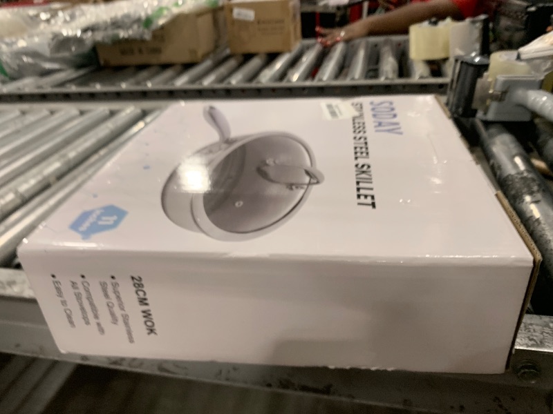 Photo 1 of 10.5 inch Frying Pan Nonstick with Lid, 2.5 Qt Deep Non Stick Stainless Steel Sauté Pan Skillet, Dishwasher and Oven Safe, Compatible with All Cooktops