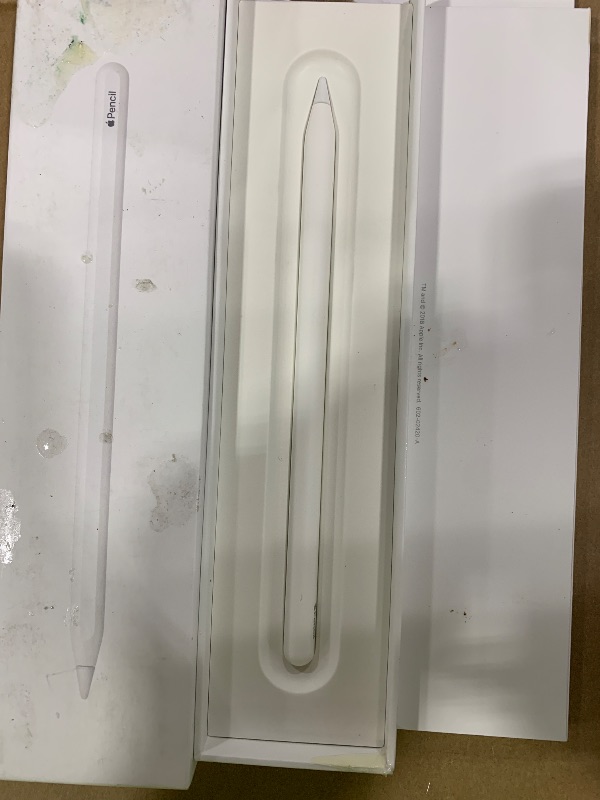 Photo 1 of Apple Pencil (2nd Generation): Device Compatibility Check Required - Pixel-Perfect Precision, Perfect for Note-Taking, Drawing, and Signing documents. Attaches, Charges, and Pairs magnetically.