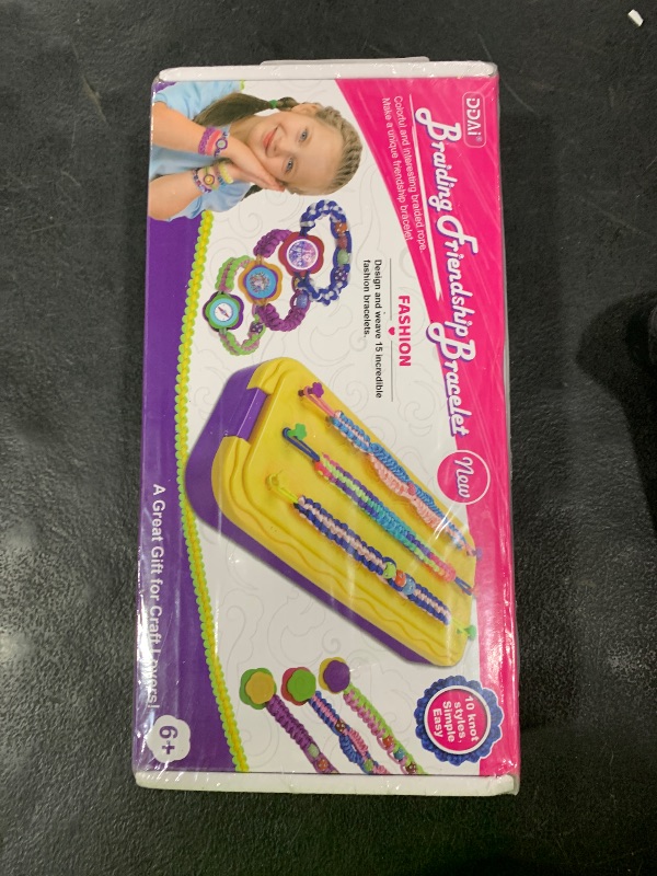 Photo 1 of DDAI Arts and Crafts for Kids Age 8-12 Friendship Bracelet Making Kit for Girls - Best Birthday Gifts Ideas for Girl 7 9 10 11 Year Old - Popular Bracelets String Maker Toys Set