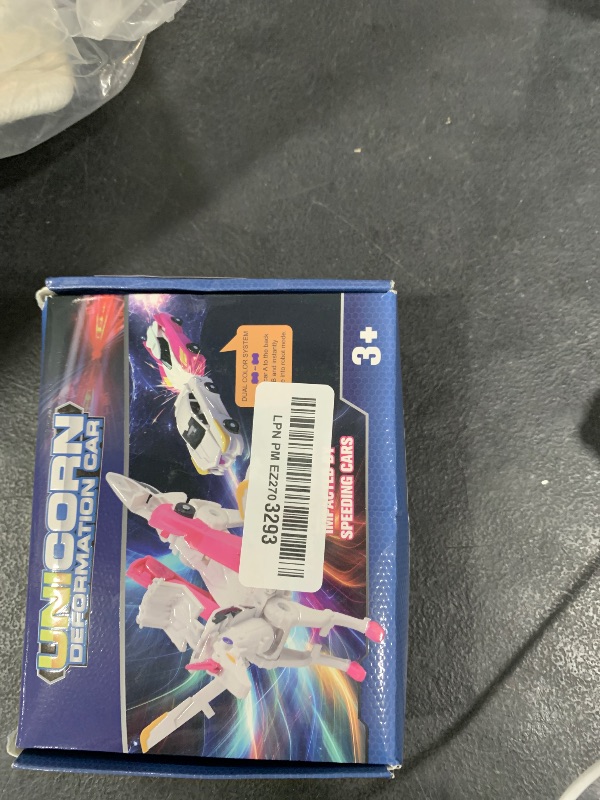 Photo 1 of SOYUOI Ultimate Transforming Unicorn Car Toy - Collision to Magical Unicorns!2Pcs Transforming Car-Robot for Kids, Automatic Deformation of Magnetic Connections. Suitable for Boys and Girls Birthday