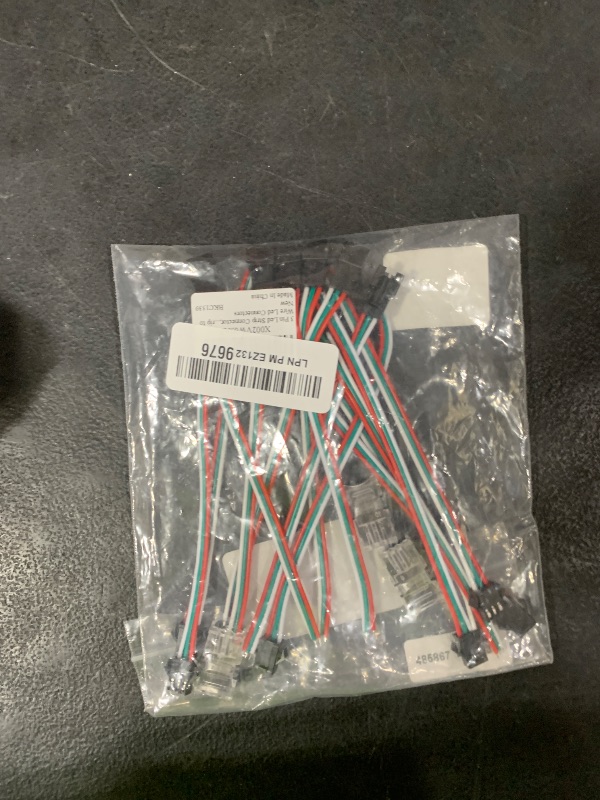 Photo 1 of SUPERNIGHT 3 Pin LED Strip Connector for WS2811 WS2812 WS2812B SK6812 Lights, 7 Pairs JST SM Male Female Plug Cables, 5 PCs Strip to Wire Connectors