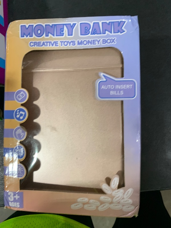 Photo 1 of Refasy Piggy Bank Toy,Kids Toys Electronic Piggy Bank for Boys Girls Kids Safe ATM Bank Cash Coin Can for Children Money Bank Toys Money Saving Box Birthday Gift for Kids 6-8(Rose Gold)
