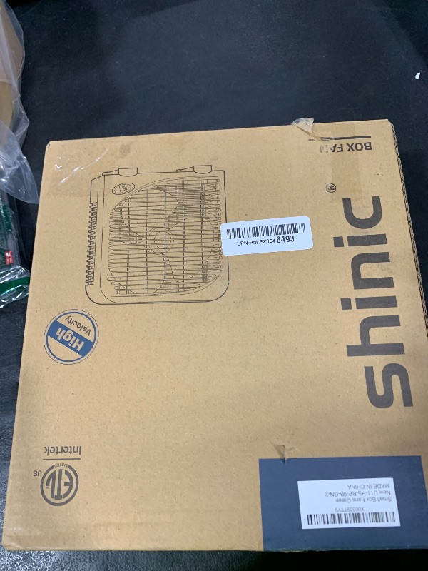 Photo 1 of shinic 10" Tabletop Box Fan for Bedroom, 2 Speeds, Quiet Table Fan with Strong Airflow, Energy Efficient Small Box Fan, Portable Kitchen Exhaust Fan for Bedroom Bathroom Office Dorm Workshop, Green