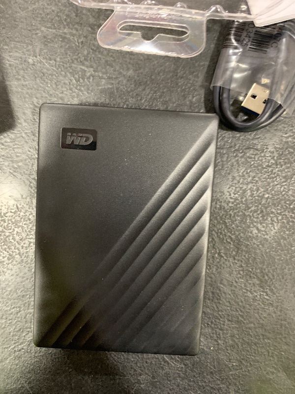 Photo 1 of WD 6TB My Passport, Portable External Hard Drive, Black, Backup Software with Defense Against ransomware, and Password Protection, USB 3.1/USB 3.0 Compatible - WDBR9S0060BBK-WESN