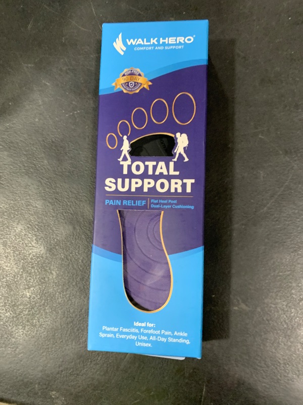 Photo 1 of WalkHero Plantar Fasciitis Insoles Pain Relief - Arch Support Inserts,Total Support,Flat Feet Orthotic Insoles for Standing All Day and Lasting Comfort Mens 5-5.5 | Womens 7-7.5