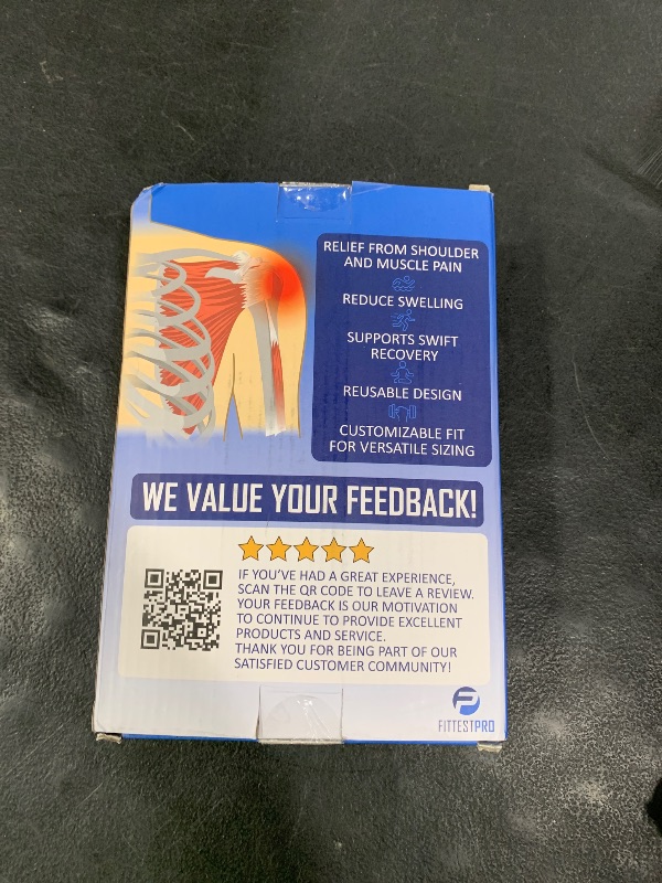 Photo 1 of Fittest Pro Shoulder Ice Pack Wrap, HSA or FSA Eligible, Reusable Cold Therapy Wrap for Tendonitis, Swelling, Rotator Cuff, and Recovery - Shoulder Brace Compression Sleeve