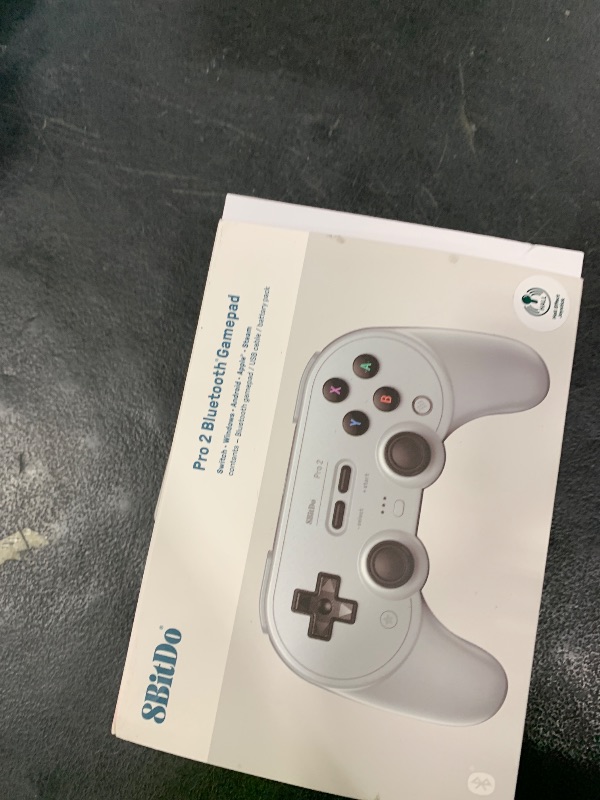 Photo 1 of 8Bitdo Pro 2 Bluetooth Controller for Switch/Switch 2, Hall Effect Joysticks, 2 Pro Back Paddle Buttons, Wireless Gaming Controller for Switch, PC, Android, and Steam Deck & Apple (Gray Edition)
