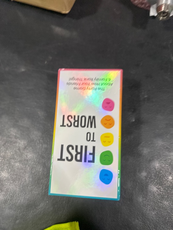 Photo 1 of FIRST TO WORST Party Game - The Card Game About How Your Friends and Family Rank Things - for Kids, Tweens, Teens, College Students, Adults, Families, Groups and Fun Parties with Polarizing Priorities