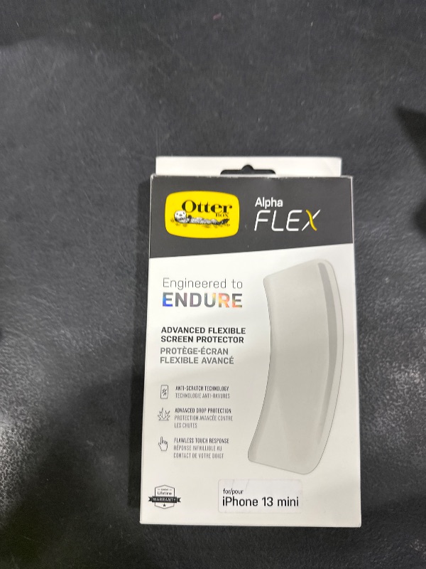 Photo 1 of OtterBox Alpha Flex Screen Protector for iPhone 13 mini (ONLY) - CLEAR (GEN 2)