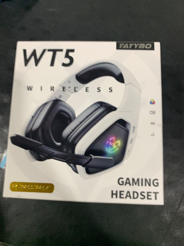 Photo 1 of Wireless Gaming Headset for PC, Ps5, Ps4, 2.4 Ghz USB & Type-C Gaming Headphones with Microphone, 30H Battery Bluetooth Headphones for Switch, Laptop, Mobile, Mac