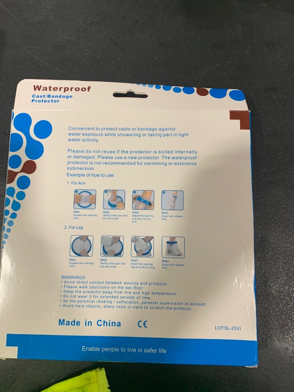 Photo 1 of 100% Waterproof Foot Cast Cover Wound Protector for Shower Bath, Watertight Cast Bag Covers for Broken Surgery Foot, Wound and Burns - Reusable [2025 Upgrade]