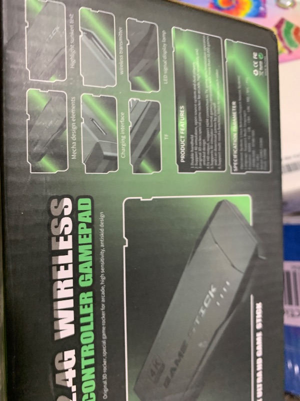 Photo 1 of Wireless Retro Game Console Stick Built-in 20000+ Classic Games, 4K HDMI Output Nostalgia Plug & Play Retro Video Gaming Stick with 18 Emulators and Dual 2.4G Wireless Controller?64GB?