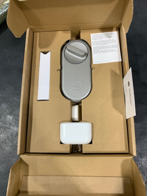 Photo 1 of Yale Approach Smart Wi-Fi Deadbolt Retrofit Smart Lock, Unlimited Virtual Keys, App Remote Control, Keyless Entry - Silver